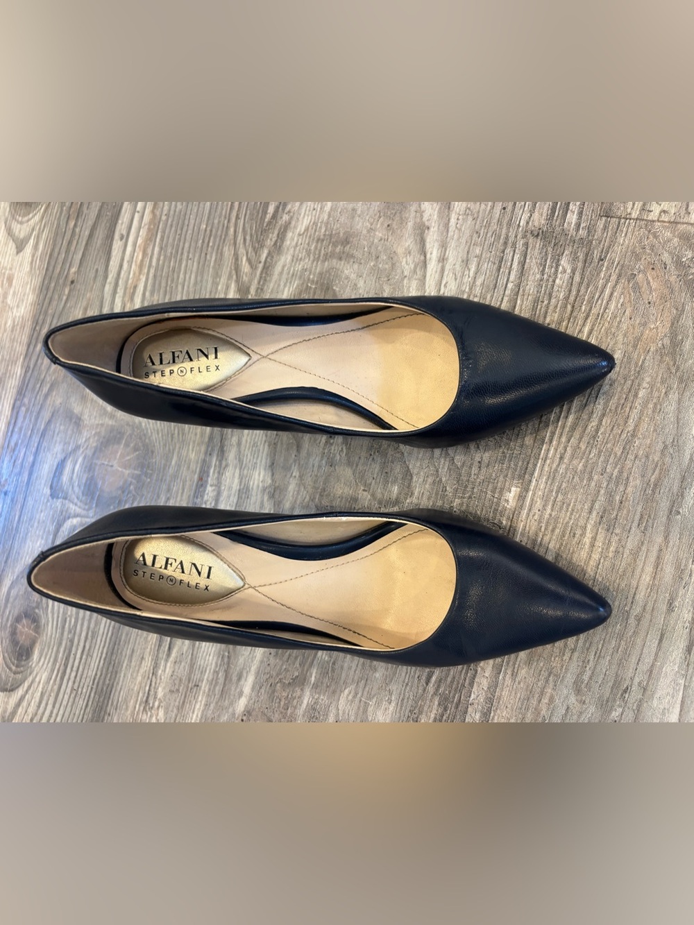 Alfani Stepoflex Women's Navy Pointed Toe Heels - women’s size 5